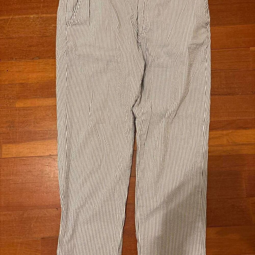 Brooks-brothers Men's Grey and Cream Trousers